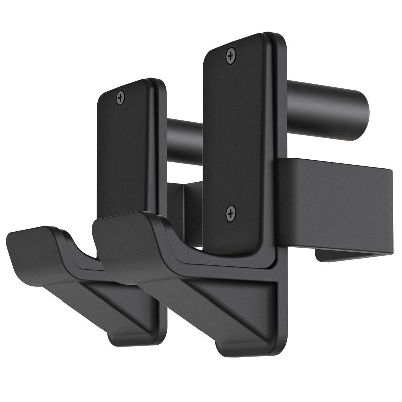 Kipika J-Hooks for 2"" x 2"" Power Rack with 1"" Hole - Bottom Reinforced Steel Hooks with Rubber Pads - Heavy Duty Power Rack Attachments - Squat Rack Accessories for Strength Training - Set of 2 - Image 1